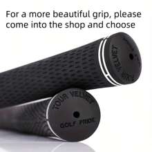 13pcs Tour Velvet Thaumas High Traction & Feedback Rubber Golf Club Grips - Black Textured Surface, Durable Non-Slip Design For Enhanced Control & Stability, Golf Accessories