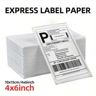  Marklife 500 Self-Adhesive Thermal Mailing Label 100mm X 150mm - Waterproof, Oil-Proof, No Glue, Compatible With Thermal Printers, Suitable For Express Sheets, Bulky Items, Homes, Companies, Factories, Offices