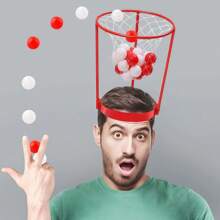 2pcs Christmas Headband Basketball Hoop, Adjustable Basketball Net Headband, Funny Gift For Family, Friends, Christmas Holiday, Birthday, Carnival Party Activities