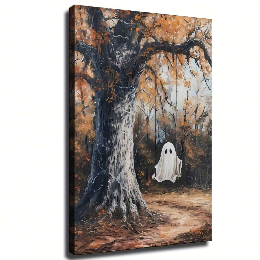 Skull Gothic Bathroom Mural 1pc Birthday Party Decoration, Mother's Day, New Year, Halloween, High Quality Wall Art Print Poster Direct Hanging Wall Picture Decoration, Suitable For Home Gift, Living Room, 2D Flat Printing Poster, Frameless Painting