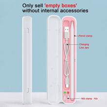 (Solo caja vacía, sin accesorios) Estuche soporte para Apple Pencil de 1ra/2da generación compatible con tableta iPad de Apple, caja de almacenamiento para adaptador de punta de accesorio