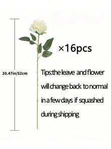 Buchet de 16 trandafiri artificiali din mătase, trandafiri artificiali realiști, potriviti pentru Ziua Îndrăgostiților, Ziua Mamei, nunți acasă, decorațiuni pentru petreceri, cadouri, coșuri florale, decorațiuni auto, accesorii vestimentare, aranjamente florale romantice, decorațiuni pentru casă și cameră, trandafiri artificiali.