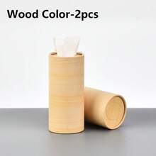 4/2/1pc Car Tissue Box Holder Travel Tissue Cylinder For Car Cup Holder And Home Dining Table - Multicolor - View 17