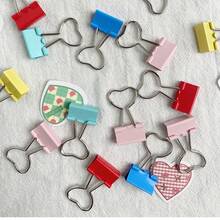 10 个粉色心形回形针，用于整理纸张、笔记、照片和文件 - 办公室、家庭、学校和工艺用品，用于学校用品，返校