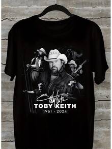 Colección Rara En Memoria Toby Keith 1961-2024 Camiseta de Regalo Unisex de Todas las Tallas - Negro - Ver 6