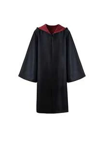 1 pieza Capa de mago encantado | Capa con capucha unisex para cosplay y eventos escolares Auténtica bata de bruja/mago | Disfraz de fantasía premium con capucha ajustable Capa mágica de género neutro | Conjunto de capa con capucha de hechicero para adultos | Atuendo de rol para convenciones de anime y Halloween