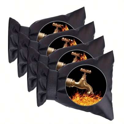 1 pieza Cubierta para grifo de agua exterior para protección contra congelación en invierno, aislamiento de tuberías, cubierta aislada para grifo de retroceso