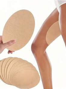 50/20/10 piezas de parches antifricción para mujer - Almohadilla de ropa interior sin costuras ultrafina, transpirable, Elastic, parche de protección de piernas ligero beige autoadhesivosive. Parche reductor de presión y anti adecuado para deportes, correr, ciclismo, almohadillas cómodas y de desgaste para las rodillas