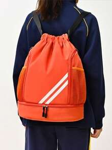 SEYATULLH 防水便携背包，适合运动和旅行，大容量收纳，抽绳运动健身包，大容量干湿分离运动包，运动健身瑜伽包，可折叠抽绳背包，篮球鞋收纳包，适合徒步、健身、瑜伽和上学，男女通用，旅行必备，耐用健身包