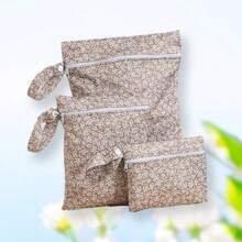 3 件套防水婴儿尿布袋，便携式尿布收纳袋，用于存放婴儿衣服、尿布、湿巾，非常适合户外婴儿洗礼派对、家居装饰礼品套装，适合万圣节、圣诞节、新年 - 彩色 - 查看 14