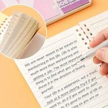 Imágenes de documentos Cuaderno con hojas, notas extendidas, múltiples combinaciones y funciones, adecuado para estudiantes, adhesivo resistente, muy conocido en Internet, hojas sueltas Cuaderno de expansión Notas adhesivas, para útiles escolares, de vuelta a la escuela