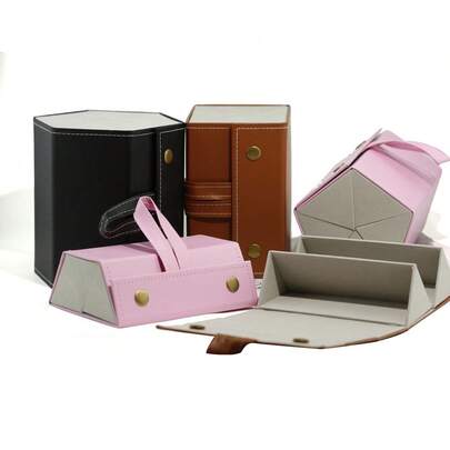 1pc Travel Sunglass Organizer, 2/3/4/5-Slot Leather Case For Multiple Sunglasses, Storage For Oversized Glasses For Men & Women Travel Essentials Travel Accessories Travel Bag Vacation Holiday Back To School School Stuff Glasses Case Sunglasses Women