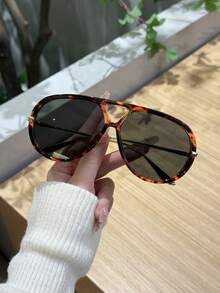 1/2/3 件女士超大时尚眼镜，复古椭圆形墨镜，适合户外旅行 - 彩色 - 查看 18