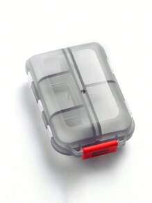 1 件旅行药丸收纳盒，10 个隔层用于存放旅行药物，便携式可折叠小药盒，日常药品容器，适用于存放药片、珠宝、配件，可放入旅行包或口袋中