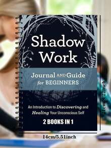 1本书 - 阅读与写作/日记本，影子工作手册 - 2合1笔记本，探索和疗愈你的潜意识自我初学者，疗愈和培养的指导练习，影子工作基本指南学校用品，回到学校 - 彩色 - 查看 2