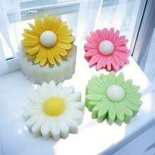 1pc Sunflower Daisy Series Flower Bouquets Silicone Mold, Chrysanthemum Shaped Candle Moulds, Aromatherapy Plaster Diffuser Stone Casting Mold For DIY Crafts, Soap, Clay, Cup Wax Making - Perfect Gift For Wedding Graduation Birthday Party Festival Home Decor, Fine Texture, Add Elegance To Your Home