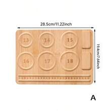 1PC Wooden Bracelet Necklace Design Plate, Multi Grid DIY Bracelet Necklace Plate, Craft Jewelry Dashboard, Bead Tray, Weaving Assistant, Bead String Handmade Plate