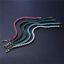 4mm Cubic Zirconia Tennis Bracelet Iced Out Chain Bracelets For Women Men 925 Sterling Silver Plated Men Bracelet CZ Chain Jewelry - Silver - View 4