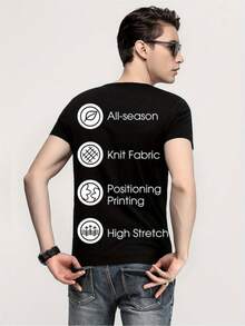 Funny Vietnamese Nutrition Facts | Ham Choi Het Tien T-Shirt Casual Sports T-Shirts Funny Language T-Shirts Slang T-Shirts Daily T-Shirts Pure Cotton T-Shirt For Men Women 180g Fabric Weight, S-XXXL Round Neck Black T-Shirt - 黑色 - 查看 2