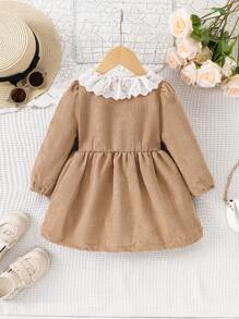 Nature Style Girls' Warm Dress For Autumn/Winter