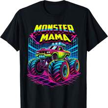 Monster Truck Mama Monster Truck Are My Jam Truck Lovers T-Shirt Camisetas - 黑色19 - 查看 1