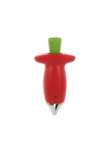 不锈钢草莓切片器和去蒂器 - 创意草莓和葡萄水果切刀，带刀片的手动厨房工具，轻松准备水果的必备工具 - 彩色 - 查看 12