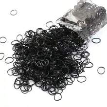 1000 件/50 件黑色简约优雅发带，时尚百搭发饰，适合日常佩戴、马尾辫、妆容搭配、发圈、马尾辫夹、发圈、发橡皮筋、发绳 - 黑色 - 查看 4