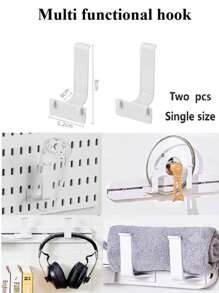 Najlepiej sprzedający się artykuł do domu, Basic Living 1 szt. montowany na ścianie i bez wiercenia plastikowa tablica perforowana, zestaw akcesoriów o wielu kombinacjach, uniwersalna tablica perforowana do przechowywania z różnymi pudełkami do przechowywania i metalowymi haczykami, odpowiednia do warsztatu garażowego/organizacji i przechowywania w kuchni domowej/biurze/pokoju rzemieślniczym/łazience (28*28 cm)