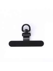 1 قطعة/3 قطع/5 قطع مشبك سلسلة هاتف من الفولاذ المقاوم للصدأ فائق النحافة، حزام معصم وعبر الجسم للهاتف قابل للدوران 360 درجة، ملصق معدني مشبك