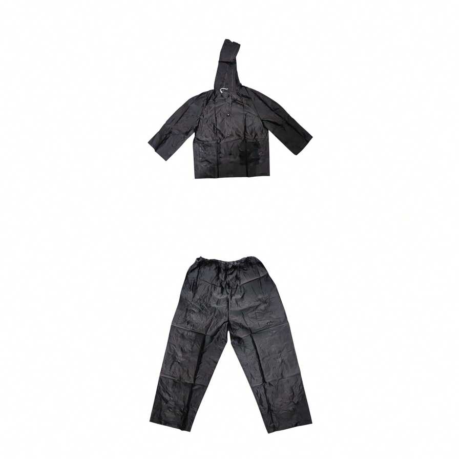 Conjunto 2 piezas de impermeable para niños y niñas - Negro - Ver 1