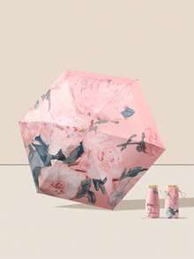 小折叠伞，迷你口袋防水便携式旅行伞，遮阳伞女士防晒紫外线太阳伞二合一迷你 60 折叠超轻紧凑，迷你旅行伞，晴天和雨天的小巧便携雨伞，遮阳防风，99% 防紫外线女士雨伞防雨防风 - 彩色 - 查看 16