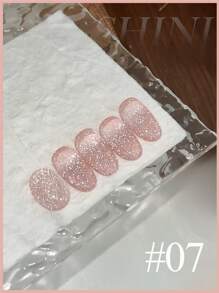 MISS SHAKA 10ml Summer Autumn Nails Halloween Nails Hot Selling Dopamine White Blue Pink Red Burst Broken Diamond Gel Nail Polish Gel 2025 New Style Super Flash Reflective Broken Diamond Nail Salon Nail Art Nail Supplies