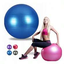 Pelota de yoga a prueba de explosiones engrosada para principiantes, pelota de fitness para mujeres embarazadas que dan a luz, pelota de yoga de equilibrio para niños. - Morado - Ver 4