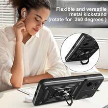 Premium Armored Heavy Duty Protective Phone Case, Compatible With Multiple Phone Models - Black - View 3