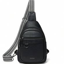 Sling Bag For Women Men Vegan Leather Crossbody Bags Fanny Pack Purse Backpack Over Shoulder Bag Travel Anti Theft,Vacation Essentials&Back-To-School Essentials - 黑色 - 查看 8