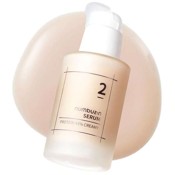 numbuzin No.2 Serum | Creamy 43% Protein Serum | Oat Protein, Ceramide, Panthenol For Skin Barrier | Korean Skincare For Sensitive, Loose Skin | Korea Skincare, 50ml