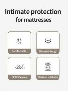 1 件花卉印花床笠、床垫套、柔软舒适的床上用品、亲肤床笠、适合男孩、女孩、宿舍、所有季节防尘防滑床罩，适用于单人床、双人床、大号床、特大号床，可机洗（不含枕套） - 彩色 - 查看 11