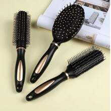 Anti-Static Air Cushion Massage Comb, Plastic Styling Vent Brush For Men And Women, Air Cushion Curling Comb, Massage Air Cushion Brush Set For Women, Home Curling Comb With Air Cushion And Massage Function For Men And Women, Cute Round Barrel Curling Brush, Brush, Hair Brushes, Hair Brush, Detangling Brush, Ball Brush, Mini Hair Brush, Hair Brush Set, Wooden Comb, Hair Brush, Mini Hair Brush, Detangling Brush, Hair Brushes, Curly Hair Brush, Hairdressing Equipment,Travel Essentials,Travel Essential,Hairstyle,Hairdressing