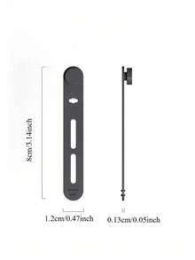 5pcs Soft Silicone Colorful Cable Ties, Multi-Purpose Wire Management Straps, Data Cable Organizer, Food Bag Drawstring, Elastic Silicone Tie Wraps - Multicolor - View 2