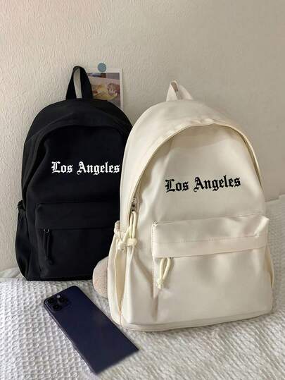 极简风格男士背包，尼龙材质，大容量，方便日常通勤和携带笔记本电脑。2000年代风格，返校季必备。