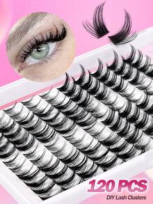 MAGEFY 120PCS CC Curl Fox Eyelash Mink Eyelash Expansion,8-16MM Natural Appearance And Soft Personal Long Eyelashes,Moist Faux Mink Lashes Fluffy Messy Eyelash Extensions Makeup Fashion Long Thick Natural Curling Wet False Eyelashes,Ideal For Cosplay Anime & Fairy Look Lovers