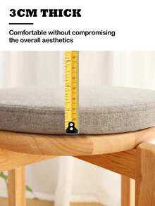 2pcs Small Round Linen Sponge Seat Cushions, Detachable And Washable Height-Increasing Seat Pads, Non-Slip Bottom, Suitable For Floor Mat, Chair Cushion, Applicable For Multiple Occasions Such As School, Home, Etc. - Blue - View 7