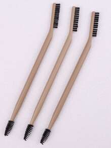 1pc Dual-Ended Makeup Brush, Spiral Eyebrow Brush & Lash Comb, Grooming Tool For Defined Brows, Portable Beauty Makeup Brush