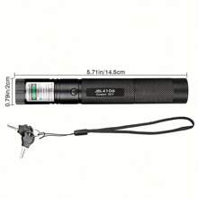 1pc Powerful 532nm Green Laser Pointer Pen, Portable Handheld Flashlight With USB Charger And 18650 Battery For Outdoor Camping/Presentation/Teaching Demonstration