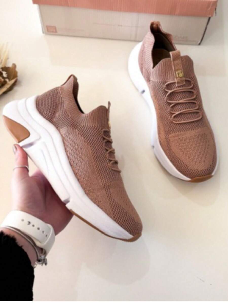 Modare Slip On Knit Tennis Shoes 7401.105 Lace-Up Comfort Walking Everyday Original Women's - 米色一腳蹬 - 查看 1