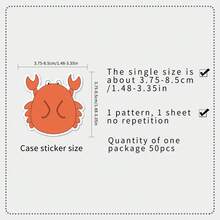 50pcs Cartoon Hand-Drawn Cute Koala, Sloth, Cow Decorative Stickers For Desk, Glass, Refrigerator Room Decor Bedroom Decor Kitchen Decor Wall Sticker Wall Decor