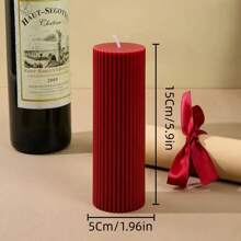 北欧风条纹装饰蜡烛，复古高端圆柱形香氛蜡烛，婚礼装饰蜡烛，浪漫氛围蜡烛，装饰蜡烛，家居烛台装饰，婚礼蜡烛，香氛蜡烛，女士礼物