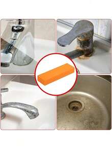 1 件除垢橡皮擦，浴室玻璃除锈橡皮擦，家用厨房清洁工具，用于去除锅渍锈迹 - 彩色 - 查看 2