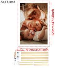 1 件定制大尺寸帆布海报，DIY 带框或无框海报，将您的照片印在帆布上，可作为创意礼物、墙面装饰、壁画、墙面艺术、帆布印刷、帆布海报、帆布墙面装饰、海报印刷。它是送给女友/男友、家人、儿子、女儿、学生、宠物、居家、生日、婚礼、婚礼、周年纪念、客厅、卧室和办公室的完美礼物。 - 彩色 - 查看 23