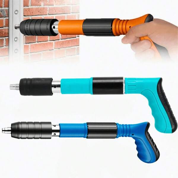 Manual Steel Nail 4 Gears Power Adjustable Wall Nail Guns,Concrete Nail Gun, Manual Steel Nail Gun,Wall Fastening Power Tools,Mini Nail Shooting Machine For Home DIY Woodworking Tool(No Nails) Tools